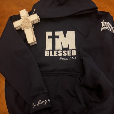 I’m Blessed Hoodie – White Lettering