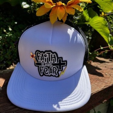 Faith over Fear patch Trucker Hat