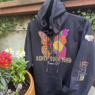 “Renew Your Mind” Hoodie…Sparkle Tie